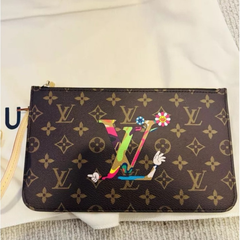 ***SOLD *** Louis Vuitton x Murakami 2025 Superflat Neverfull MM Bag- NWT - Picture 13 of 16